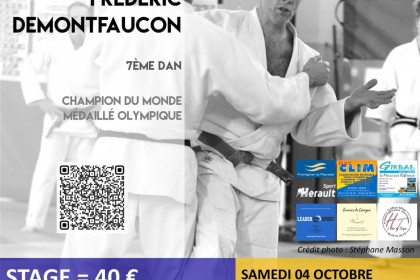 Stage technique judo 4 et 5 octobre avec Frédéric DEMONTFAUCON