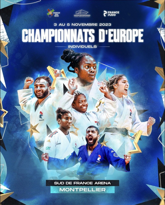 Image de l'actu 'Championnats d'Europe de judo à Montpellier les 3, 4 et 5 novembre 2023'