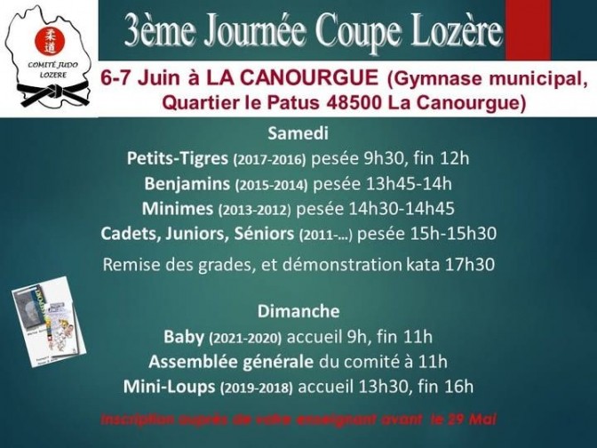 Image de l'actu '3ième journée Coupe Lozère la Canourgue les 6 & 7 juin 2026'