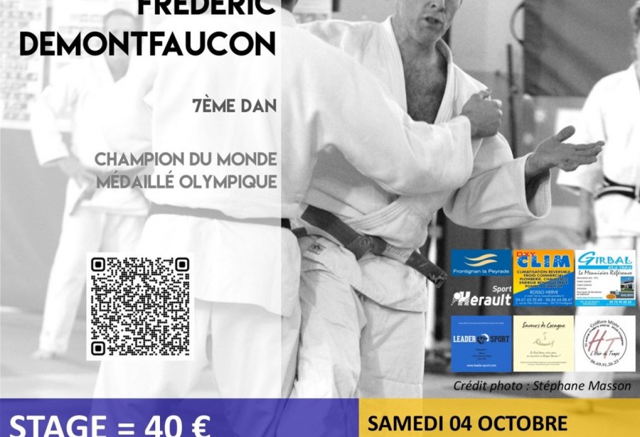 Stage technique judo 4 et 5 octobre avec Frédéric DEMONTFAUCON